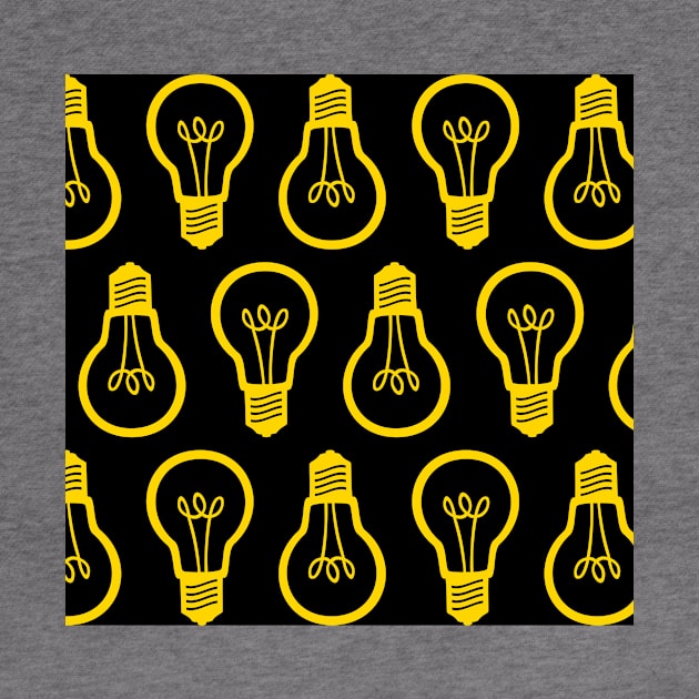 Lightbulb Yellow Pattern by XOOXOO